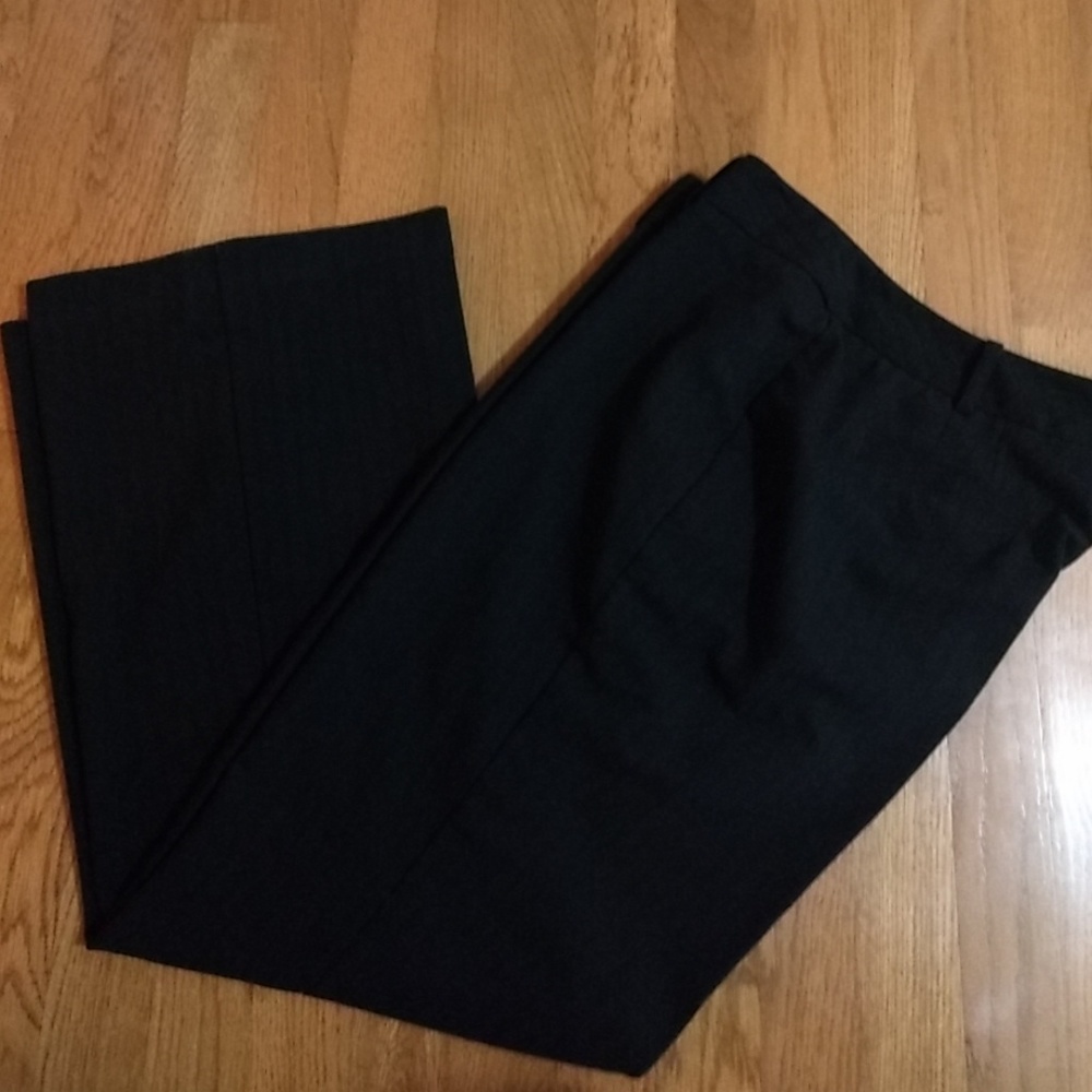 Black Pin Stripe Trousers